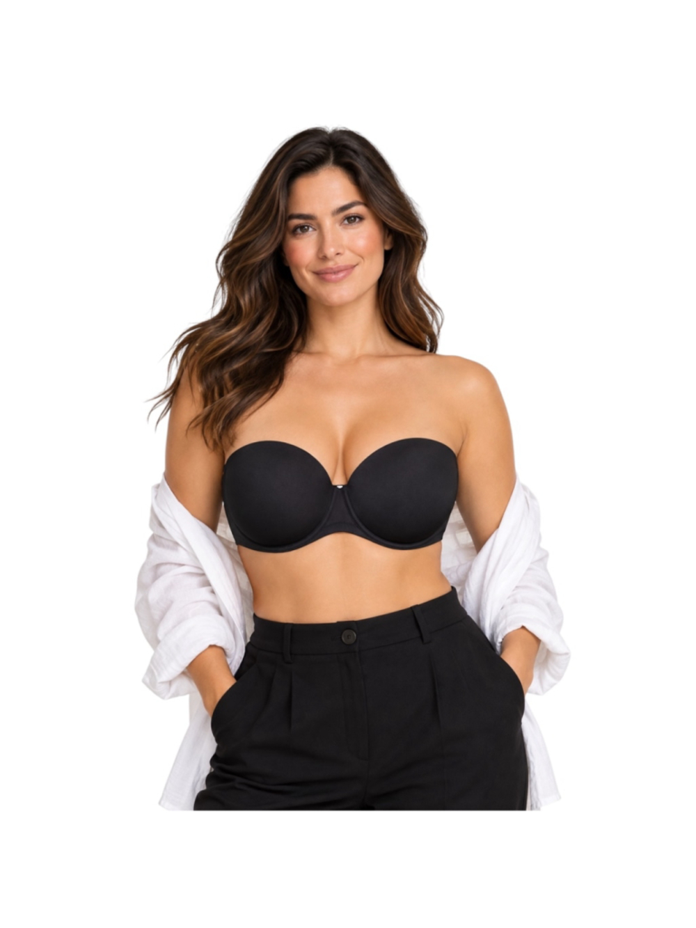 Wacoal Red Carpet Strapless Underwire Bra Black 40D 854119